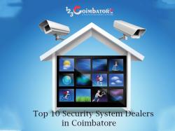 Top 10 Security System Dealers in Coimbatore