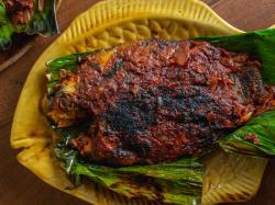 HOW TO MAKE FISH FRY IN BANANA LEAF 